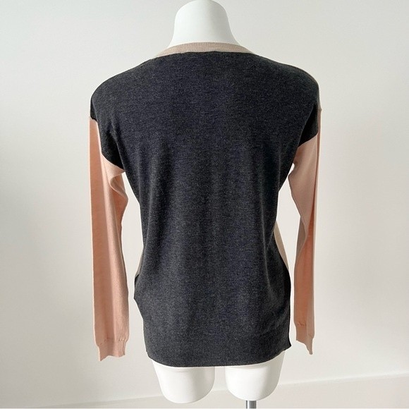 Rebecca Taylor Colorblock Crewneck Sweater Camel S - Picture 5 of 11